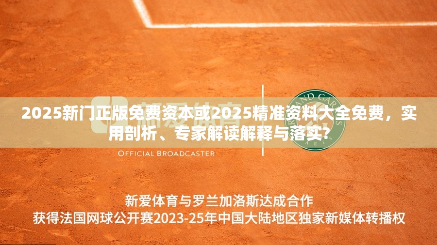 2025新门正版免费资本或2025精准资料大全免费，实用剖析、专家解读解释与落实?